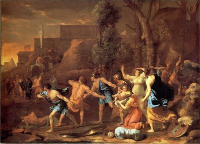 El joven Pirro salvado de Nicolas Poussin